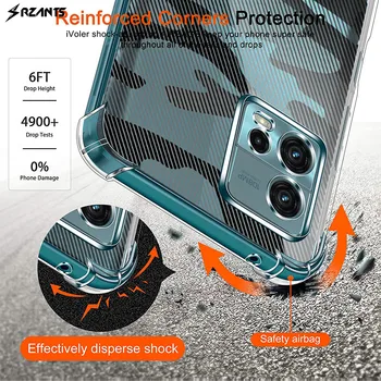 Rzants, Противоударный силиконовый мягкий камуфляжный чехол для Motorola Moto G72, ультратонкая прозрачная задняя крышка, подушка безопасности Изображение 1