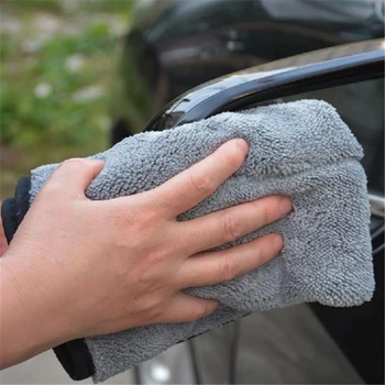Практичное полотенце для мытья автомобиля из микрофибры, Плотная Чистка, Сильное Водопоглощение, Аксессуары для домашней автомобильной уборки.