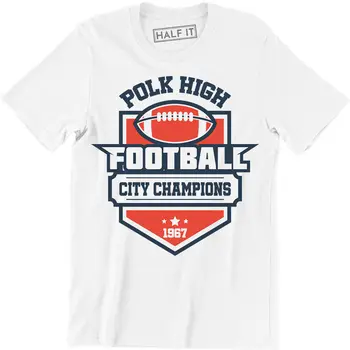 Футболка Polk High School Football Legend, классический винтажный фильм для ТВ